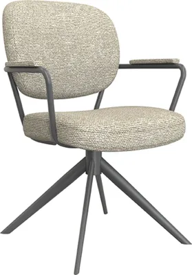 Produktbild von LABEL51 Esszimmerstuhl Basel - Natur - Bouclé - 2er-Set