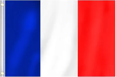 Frankreich Flagge 100x150 cm, Polyester, waschbar, mit Ösen