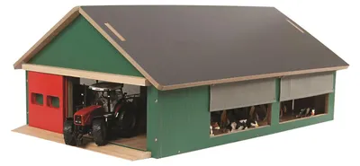 Produktbild von Kids Globe Stall mit 4 Windschutzplanen 1:32