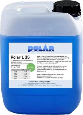 Produktbild von Polar L-MPG Glykol Frostschutzmittel, Propylenglykol 35% Gemisch 5 Liter