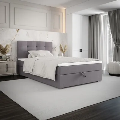 Obrázek produktu pro Jednolůžková postel 120x200 STIG 8 s úložným prostorem - šedá