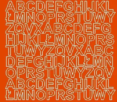Produktbild von Selbstklebende Buchstabenaufkleber, 2 cm, orange matt