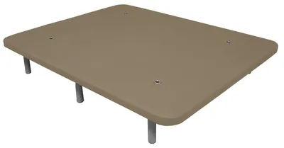 Lattenrost 150x190 cm, verstärkt, 5 Querstangen, 27 cm Beine, beige