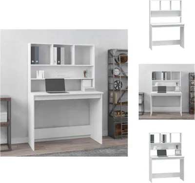 Obrázok produktu pre vidaXL Stôl s policou biely 102x45x148 cm materiál na báze dreva - Stoly