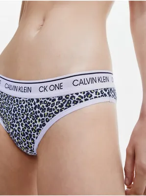 Produktbild von Schwarz und weiß gemusterte Höschen Calvin Klein