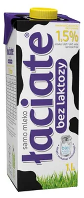 Zdjęcie produktu dla Mleko UHT Łaciate 1,5% bez laktozy 1L