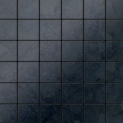 Produktbild von Mosaik Fliese massiv Metall Rohstahl gewalzt grau 1,6mm stark Cinquanta-RS
