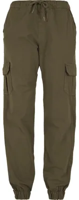 Zdjęcie produktu dla Urban Classics Ladies - Spodnie cargo z wysokim stanem oliwkowe - L