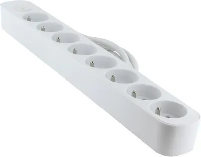 Produktbild von Mehrfachsteckdose CHACON, 8-fach, 16 A, Mit Schalter, 1,5 m Kabel, Kindersicherung