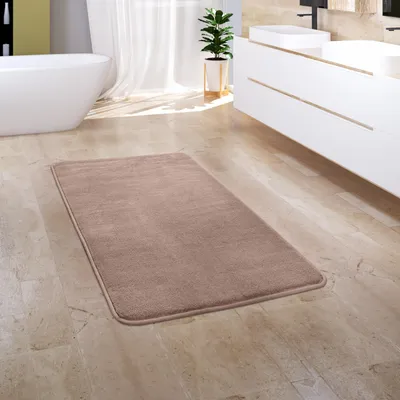 Produktbild von Badezimmerteppich Badematte Badteppich Badvorleger Flauschig Memory Foam 3D Grösse 60x100 cm