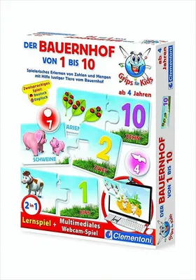 Produktbild von Clementoni 69824 - Der Bauernhof von 1 bis 10 - 2D