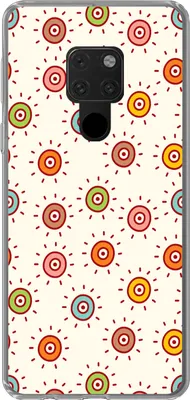 Produktbild von MuchoWow® Handyhülle Schutzhülle Hülle für Telefoonhoesje Huawei P40 Lite Muster - Sonne - Punkte - Mädchen - Kinder - Kinder Silikon Softcase Handy Hülle - Handy