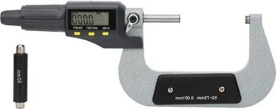 Produktbild von Elektronischer Außenschraubmaßstab 0001 mm - professionelles Schraubmaßinstrument - Schiebemaßmessbereich 50-75 mm.