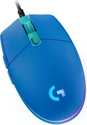 Produktbild von Logitech G G203 LIGHTSYNC, rechts, USB Typ-A, 8000 DPI, 1 ms, Blau
