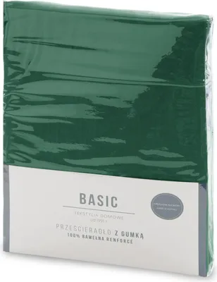 Immagine prodotto di Lenzuolo con elastico Basic 200x220 +30 cm cotone verde
