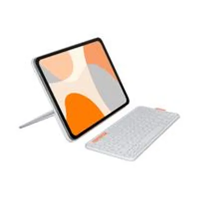Immagine prodotto di Logitech Flip Folio, QWERTZ, svizzero, 1,8 cm, 1 mm, Apple, iPad Pro 11 pollici (M4), iPad Air 11 pollici (M2 e M3), iPad Air (5ª generazione)