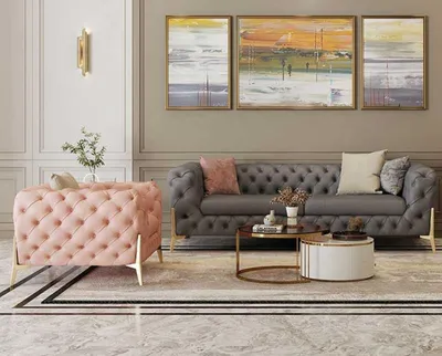 Produktbild von Sofagarnitur 3+1 Sitzer Set Design Sofas Polster Leder Relax Moderne Möbel