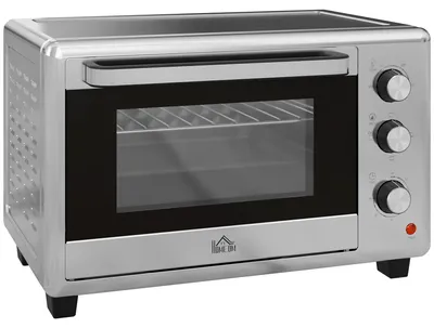 Produktbild von HOMCOM Mini Backofen 30L Pizza-Ofen 1600W Miniofen inkl. Backblech und Grillrost
