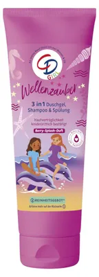 Zdjęcie produktu dla CD Girl Wellenzauber 3 w 1: żel pod prysznic, szampon i odżywka, opakowanie 250 ml