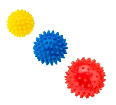 Obrázok produktu pre Senzorické loptičky na masáž a rehabilitáciu 3 ks / Tullo