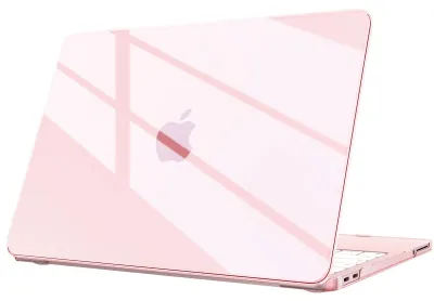 Produktbild von Fintie Hülle Kompatibel mit MacBook Neo 13 Zoll A3404 mit A18 Pro Chip 2026, Ultradünne Hartschale Schutzhülle Snap Cover, Kristall Rosa