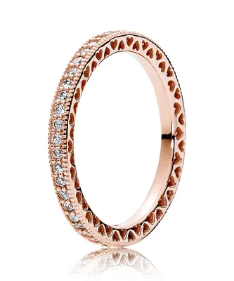 Produktbild von Pandora Anillo 180963CZ-56 Mujer Plata Corazones Rose