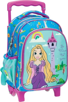 Produktbild von Disney Prinzessinnen Rapunzel rollender Schulrucksack, Tasche 30 cm