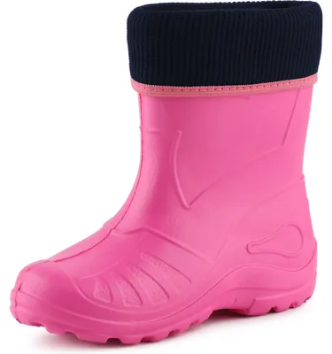 Produktbild von Ladeheid Kinder Mädchen Jungen Federleichte Eva Thermo Gummistiefel Gefüttert KL058 (Rosa, 29)