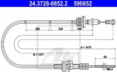 Zdjęcie produktu dla Linka Sprzęgła Peugeot 107 1,4 Hdi 05-14