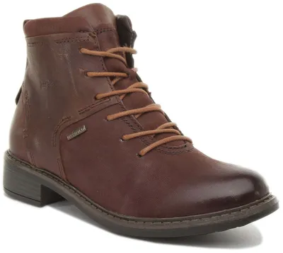 Produktbild von Josef Seibel Selena 50 Frauen Schnürung Wasserdicht Leder Stiefelette Braun – 5 Großbritannien - 38 EU - 7 US / Braun