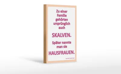 Produktbild von Holzschild Spruch 12x18cm Zu einer Familie gehörten