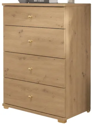Produktbild von Schuhschrank Modernes Design Braun, 3 Türen, 1 Schublade, 60x82x35 cm
