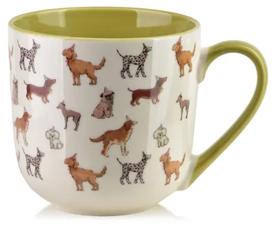 Imagen del producto de Taza de porcelana Mondex Noah, color marrón, 9,5 x 13 x 9,5 cm, 1 unidad