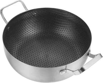 Produktbild von Suppentopf aus Edelstahl mit Doppelgriffen, 20 cm, antihaftbeschichtet