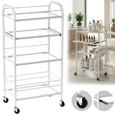 Produktbild von Friseurwagen Arbeitswagen Kosmetikwagen weiß