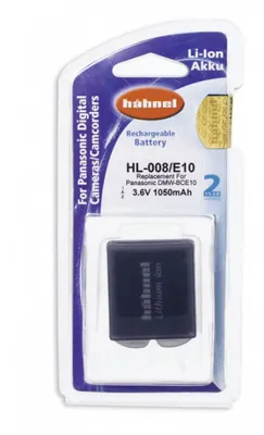 Produktbild von Hahnel HL-E10 for Panasonic Digital Camera, 870 mAh, Lithium-Ion (Li-Ion), 3.7 V