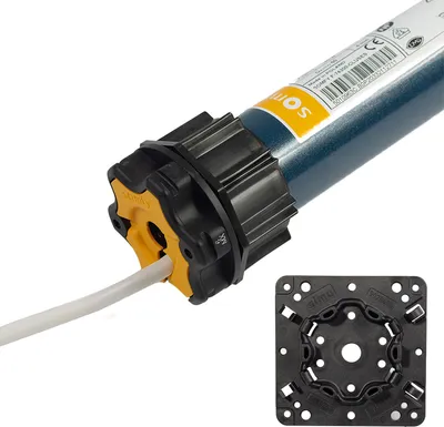 Produktbild von Somfy Oximo 50 io 10/17 Funk Rollladenmotor inkl. SW60 Adapter Universal-Blendkastenlager (9028495)