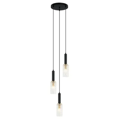 Zdjęcie produktu dla Lampa wisząca PEROLA PND-43363-3 BK+BR Italux