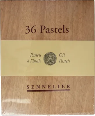 Image de Pastels à l'huile Sennelier - Coffret en bois universel contenant 36 pastels à l'huile - N132518.36