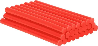 Obrázek produktu pro Pen Strend Pro GS-201C, 100x07 mm, červená, balení 24 kusů, lepicí tyčinka, náplň do tavné lepicí pistole