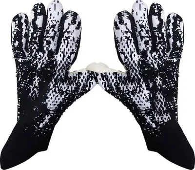 Produktbild von Torwarthandschuhe, rutschfest & atmungsaktiv, verstärktes Latex, für Training, schwarz (#9)