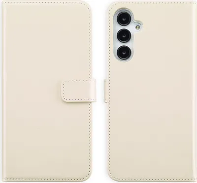 Immagine prodotto di Custodia a libro in vera pelle Selencia Samsung Galaxy A16 - Greige