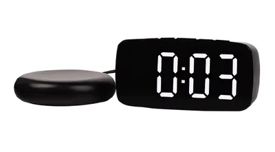 Obrázok produktu pre Verk 27443 LED digitálny vibračný budík s teplomerom, čierny