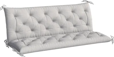 Obrázok produktu pre Outsunny, sedacia podložka na lavičku, 3 miesta, 150x98x8 cm, vankúš na lavičku so šnúrkami, sedacia podložka
