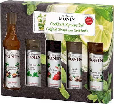 Produktbild von Pack Monin Cocktail (5 minis 5Cl.) Sirupe Frankreich  25.00 cl  %