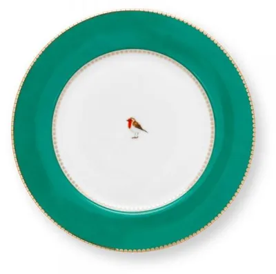 Image de PIP STUDIO Love Birds Assiette à déjeuner verte 21cm