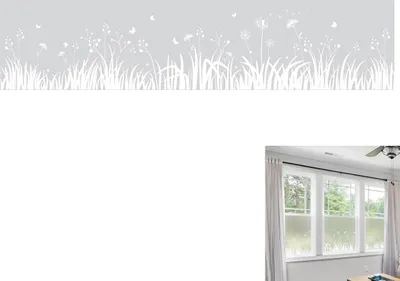 Produktbild von Milchglas Fensterfolie 45x200cm, Statische Sichtschutzfolie ohne Klebstoff, Blickdicht, Wiederverwendbar für Fenster, Bad, Balkon, Büro