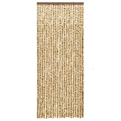 Produktbild von Eleganter Möbel Fliegenvorhang Beige und Braun 100x200cm Chenille - CJG850067 - Plissees