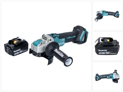 Zdjęcie produktu dla Makita DGA 521 M1X1 Akumulatorowa szlifierka kątowa 18 V 125 mm X-LOCK Bezszczotkowa + 1x akumulator 4,0 Ah - bez ładowarki