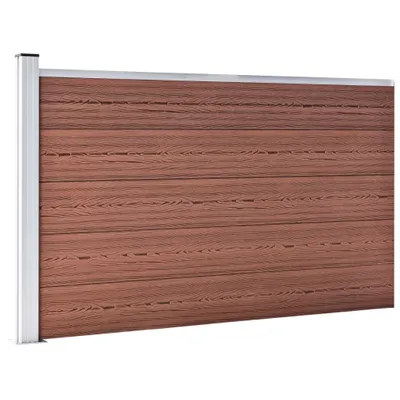 Image de vidaXL Clôture de jardin WPC 175x105 cm Marron